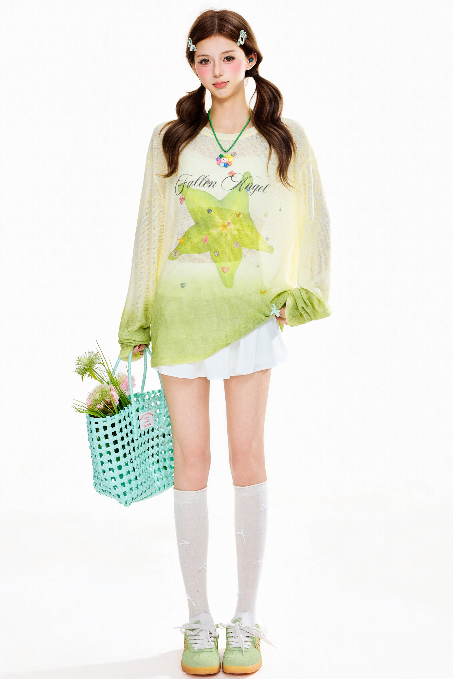 Cartoon Round-Neck Sweater