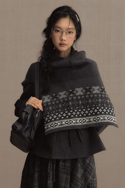 Retro Woolen Doll Collar Blazer