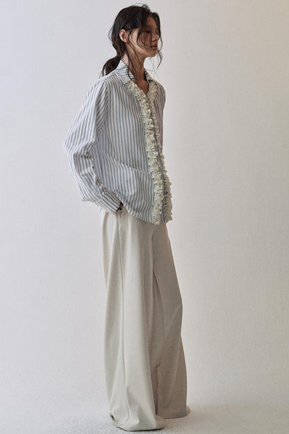 Three Dimensional Lace Shirt