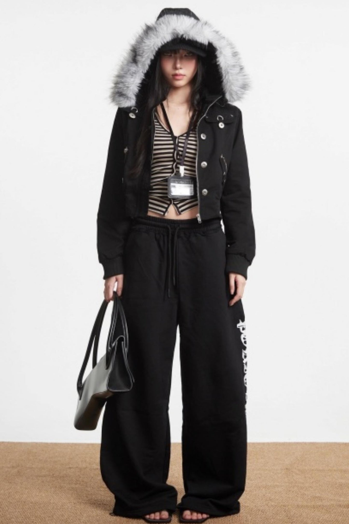 Retro Light Green Hooded Jacket