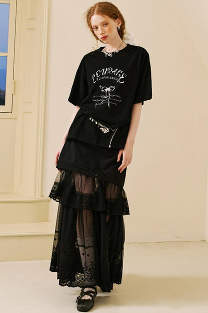 Vintage Bow Print Tee