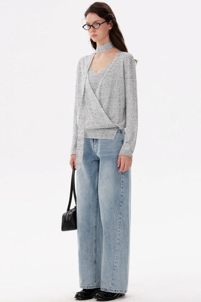 Wrap-Around Folded Linen Vest Set-Up