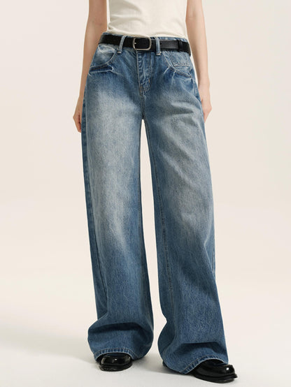 Light Blue Retro Mop Jeans