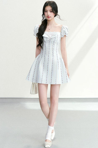 Lace Patchwork Floral Dress
