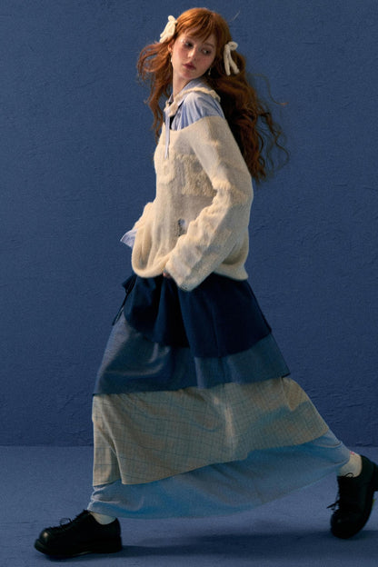 Autumn Wool Knit Smock Top