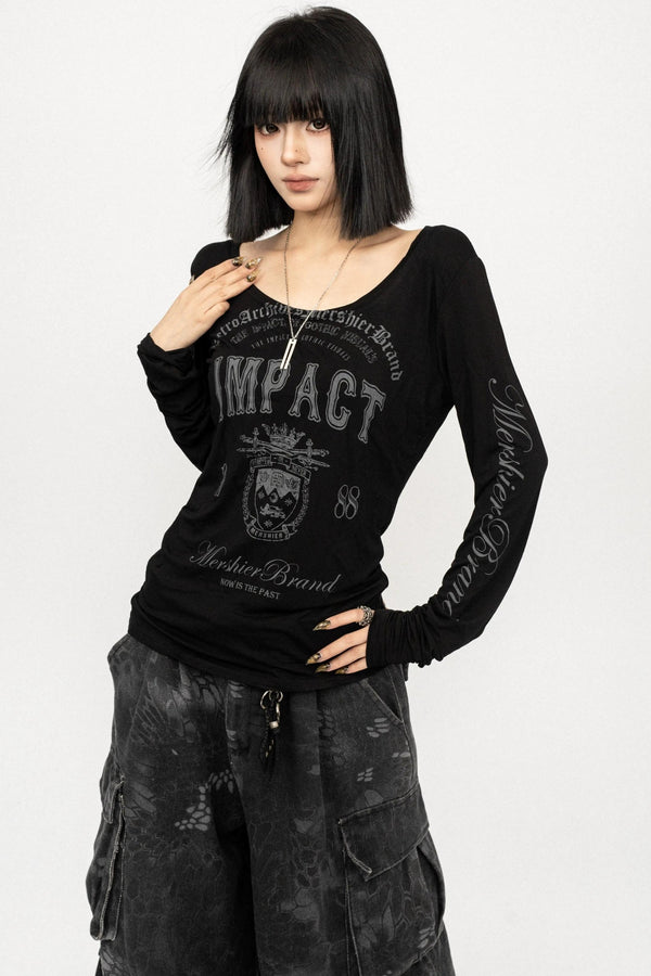 American Retro Letter T-Shirt