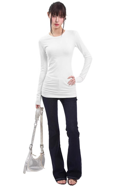 Gray Slim Autumn Sweater