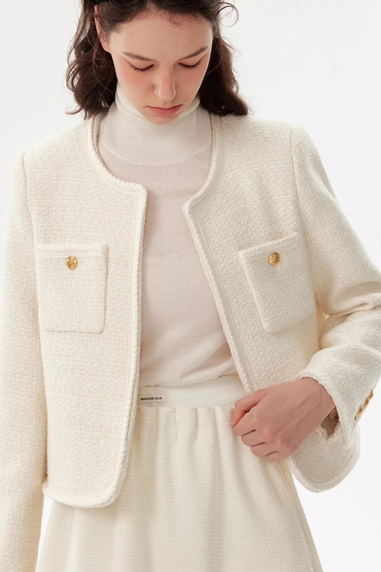 French Tweed Wool Jacket