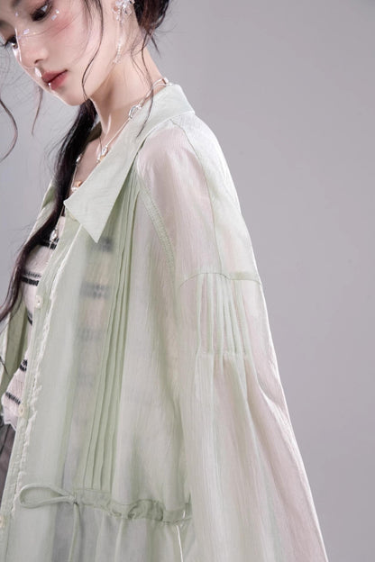 Breezy Glossy Tunic Shirt