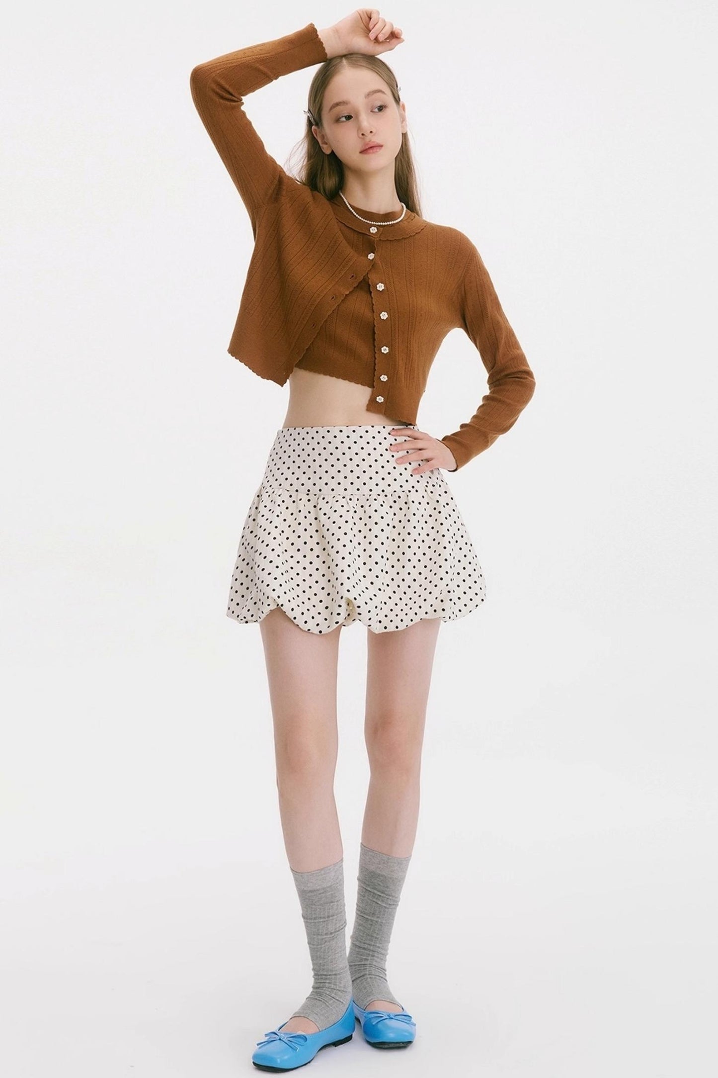 Night Lily Polka Dot Skirt