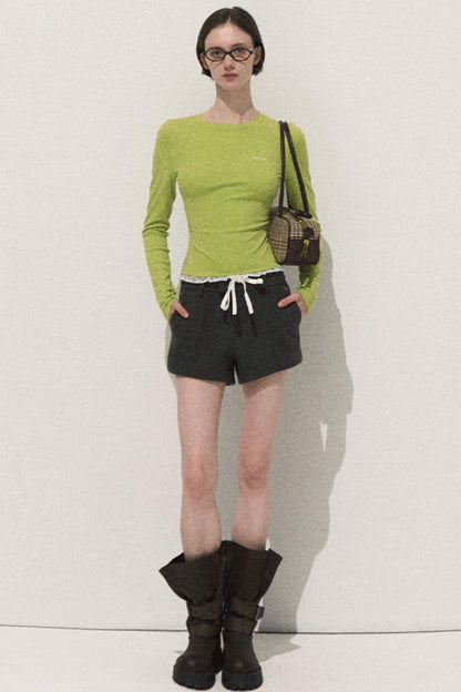 Night Woolen Short Pants