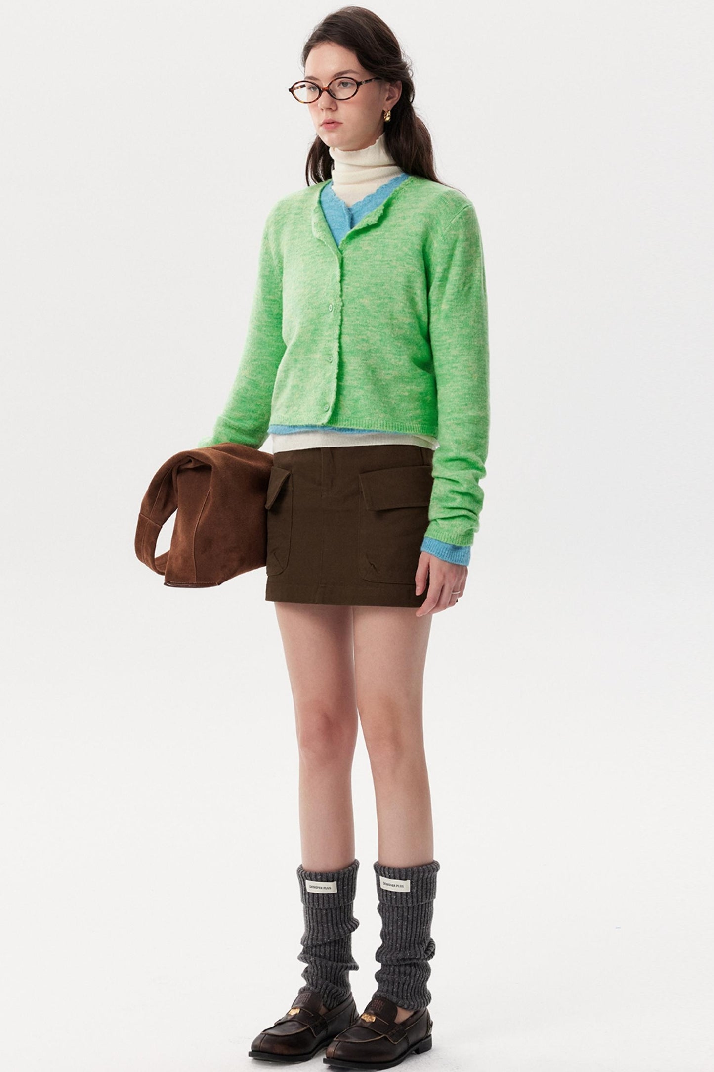 Retro Corduroy Simple A-Line Skirt