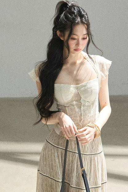 Lace Moonlit Rose Top