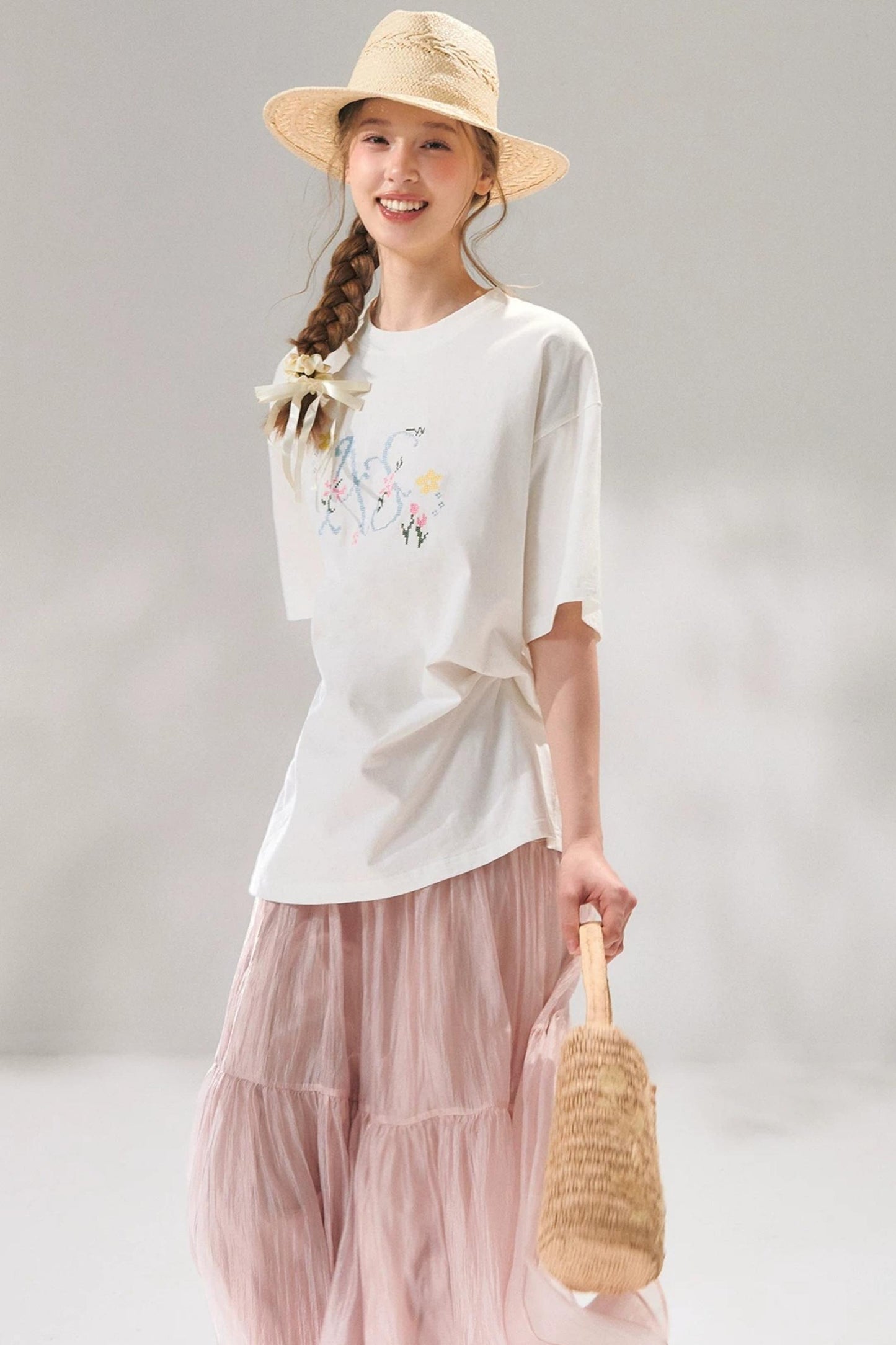 Cross-Stitch Embroidered Top