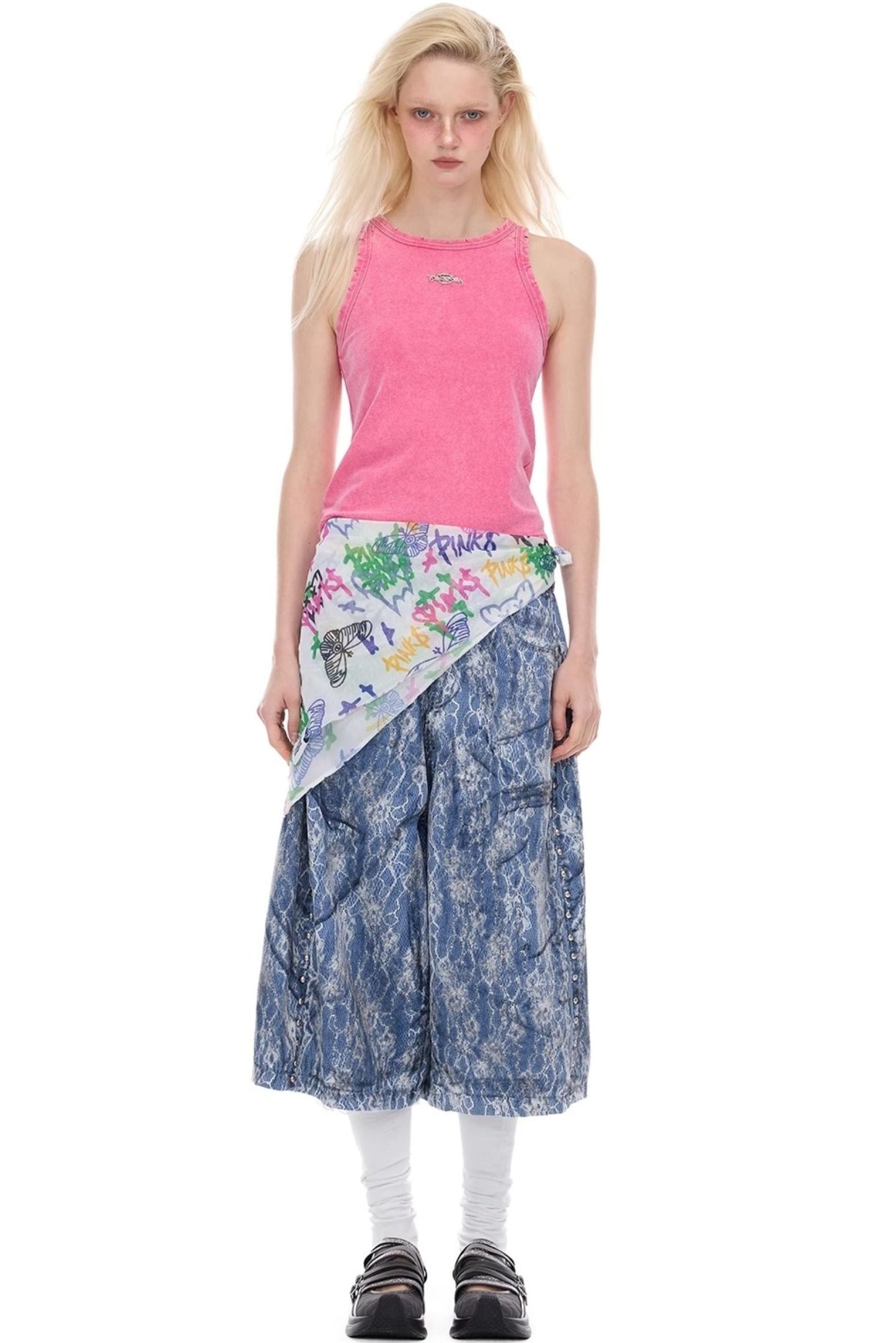 Electric Moon Denim Shorts