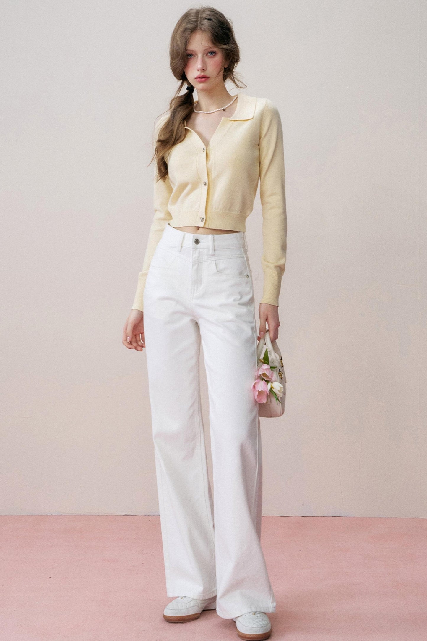 Narcissus Yellow Glow Knit Cardigan