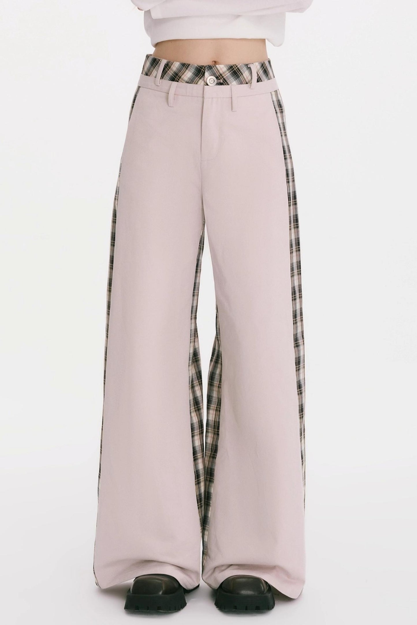 Patchwork Cotton Pants