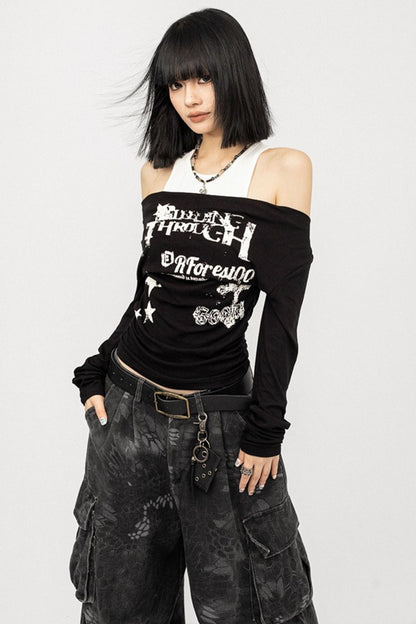 Slim Spice Girl Long Sleeve Top