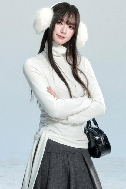 Winter Lace High Neck Top