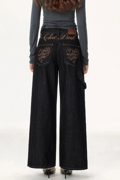 Solid Winter Wide-leg Pants