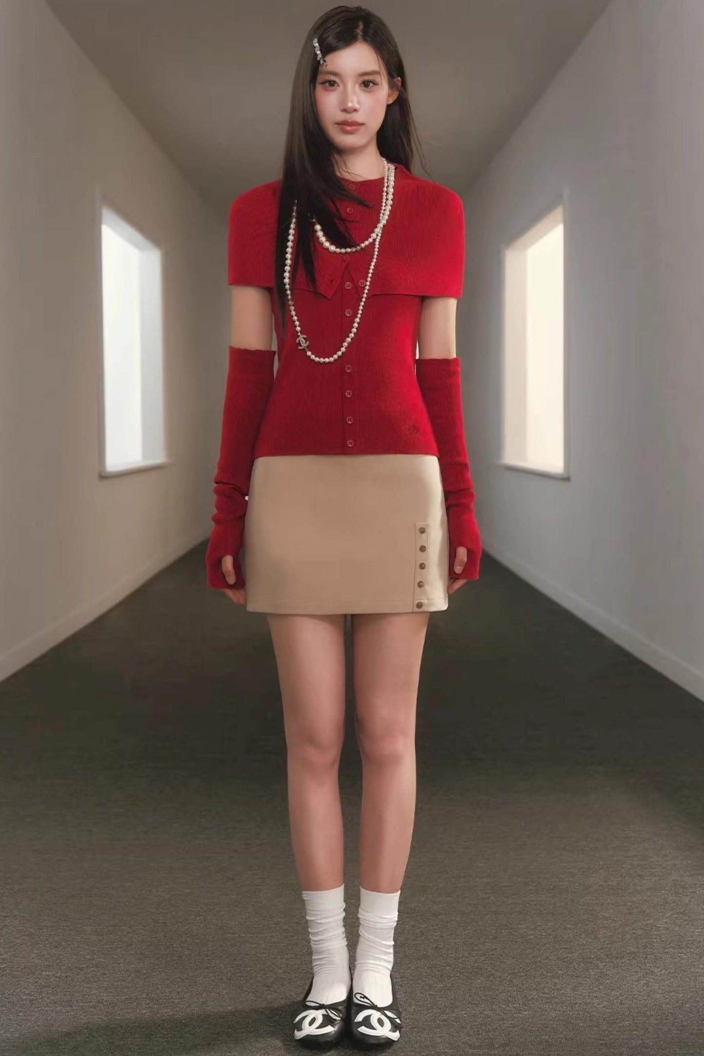 Slimming Retro A-Line Skirt