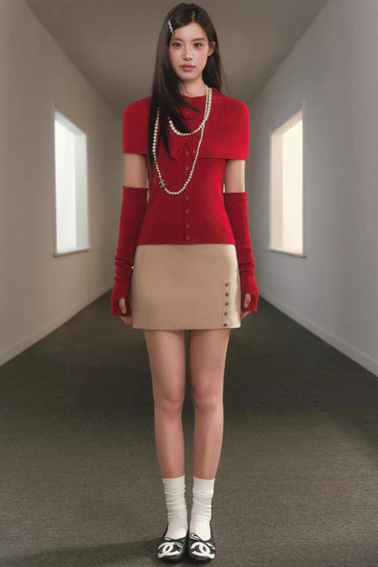 Slimming Retro A-Line Skirt