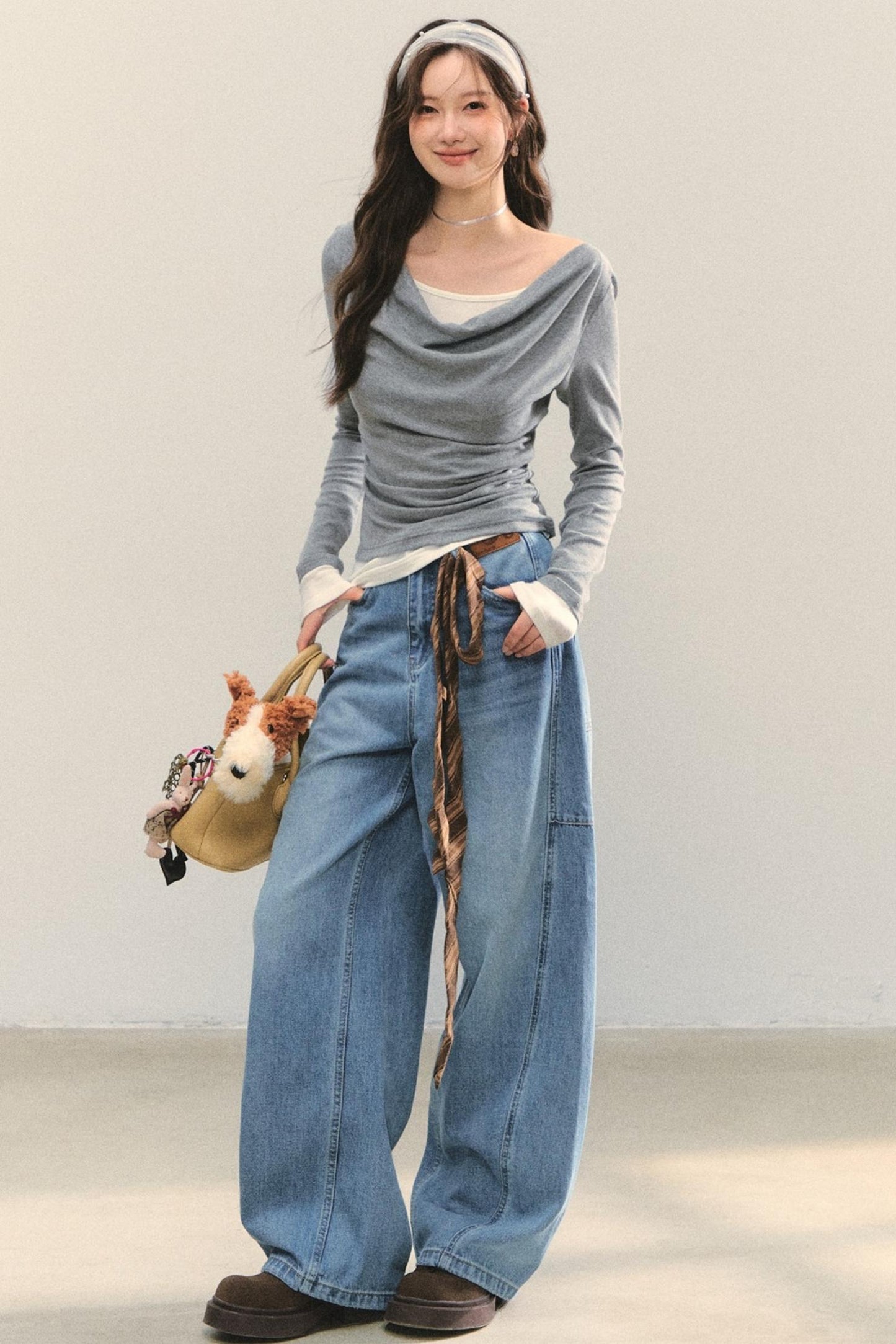 Swing Slim Fit Patchwork T-Shirt