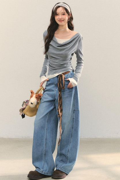 Swing Slim Fit Patchwork T-Shirt