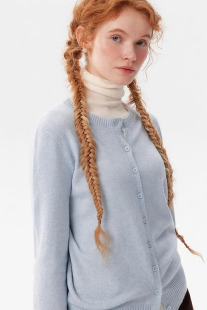 Multi-Color Snowflake Knitted Cardigan