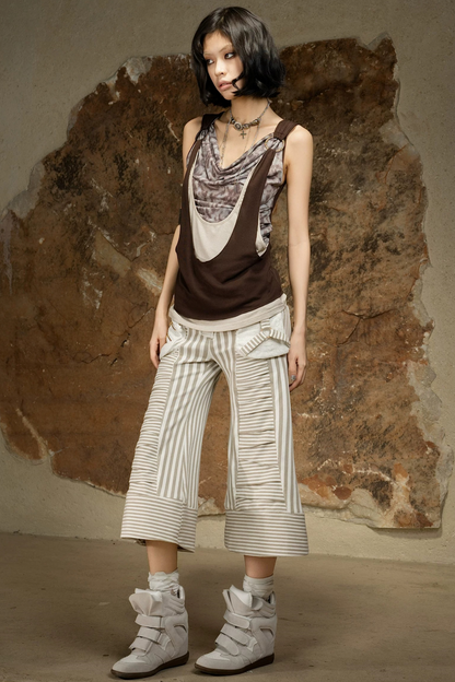 Dark Punk Cropped Pants