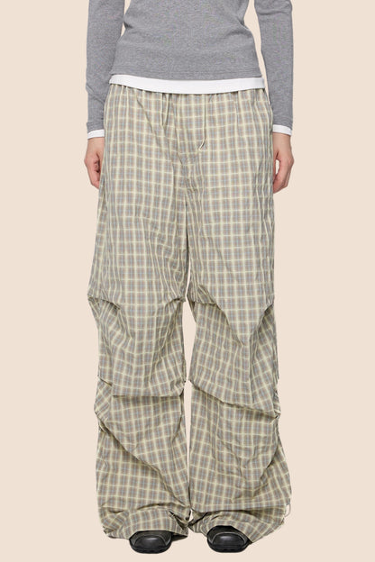 Vintage Drape Wide-Leg Pants