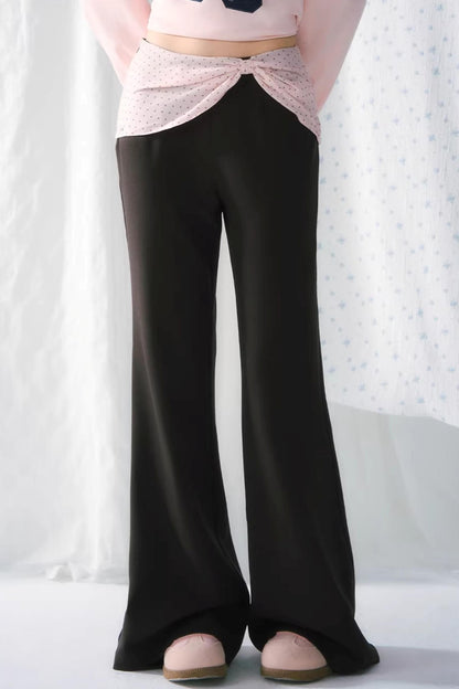 Polka Dot Patchwork Pants