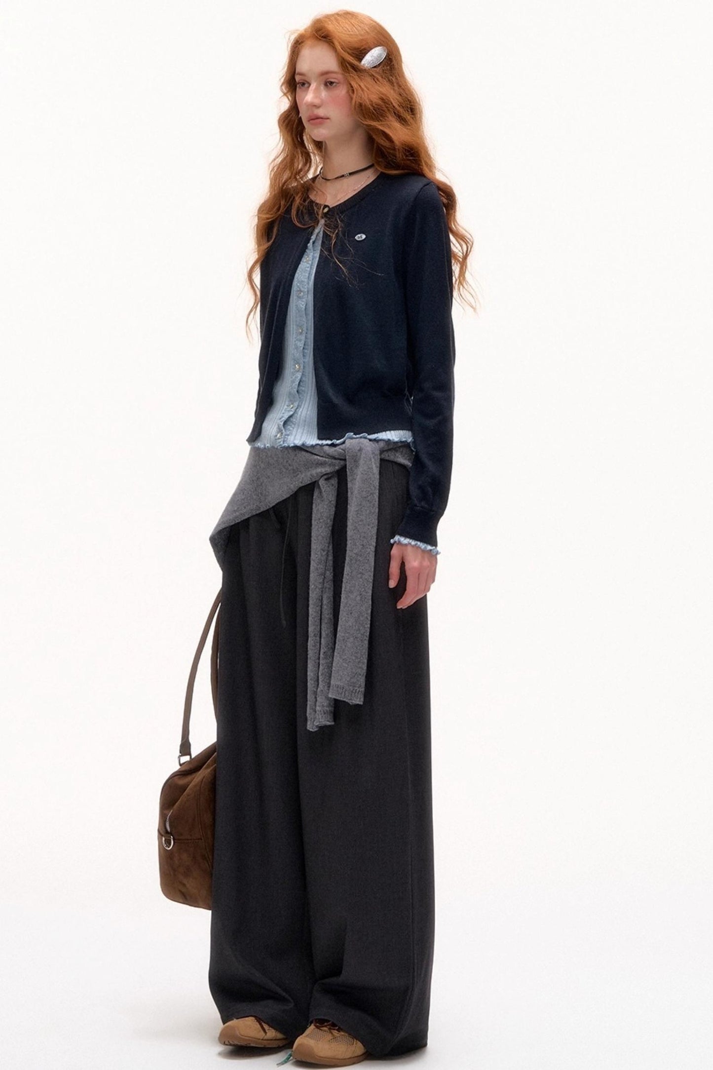 Knit Fake Collar Scarf