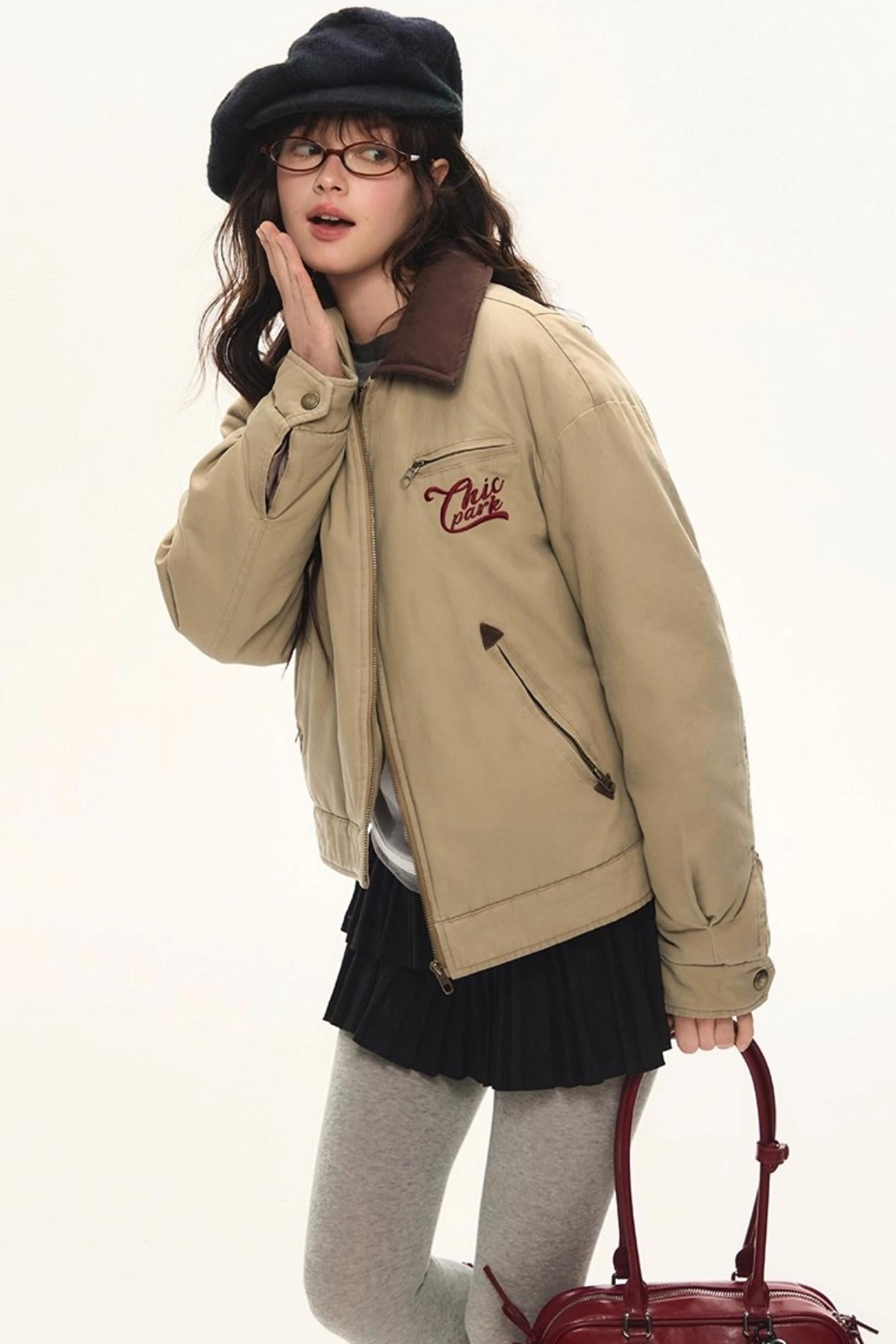 Retro Embroidered Cotton Jacket