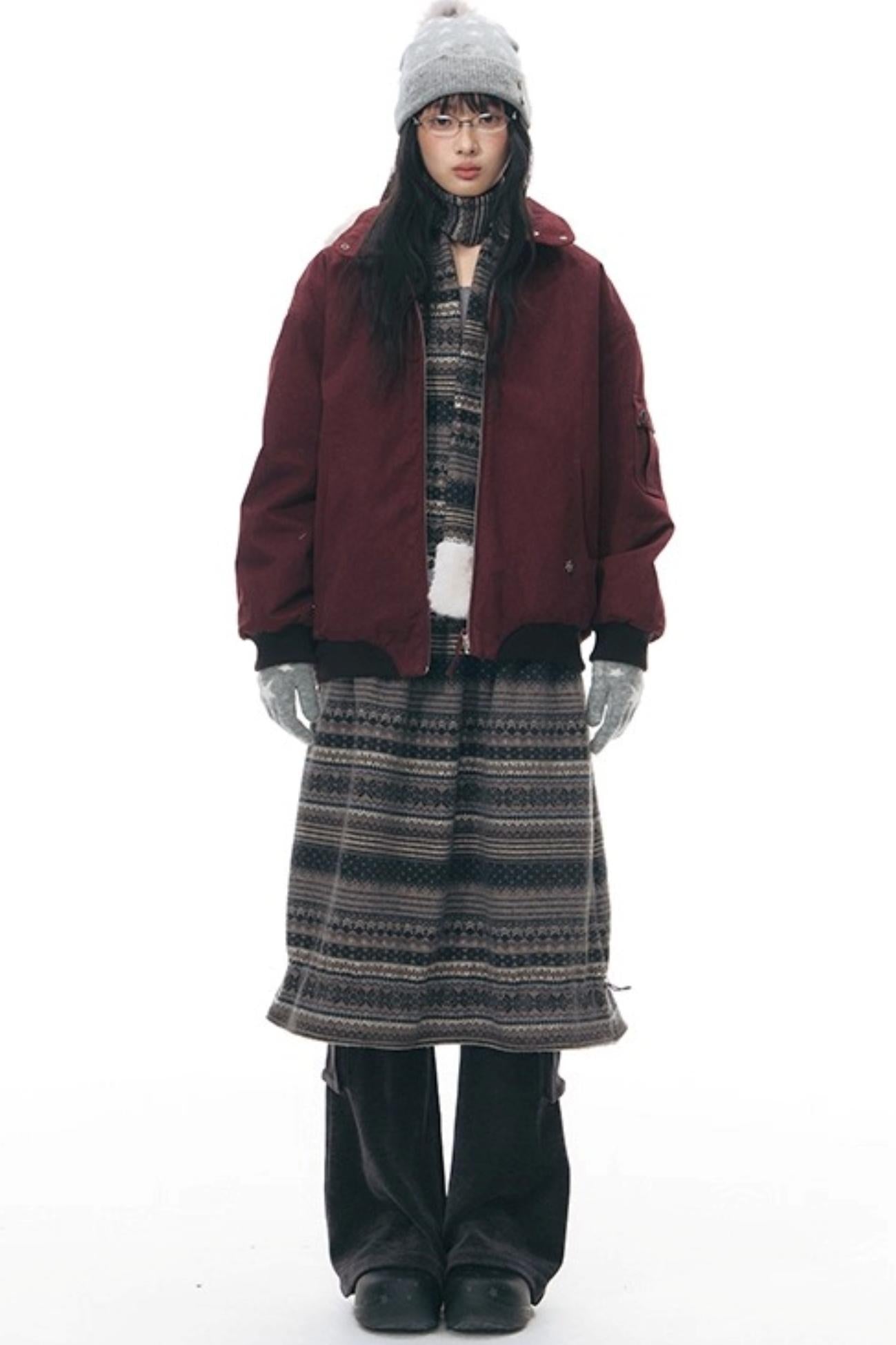 Chenille Slim Flared Pants