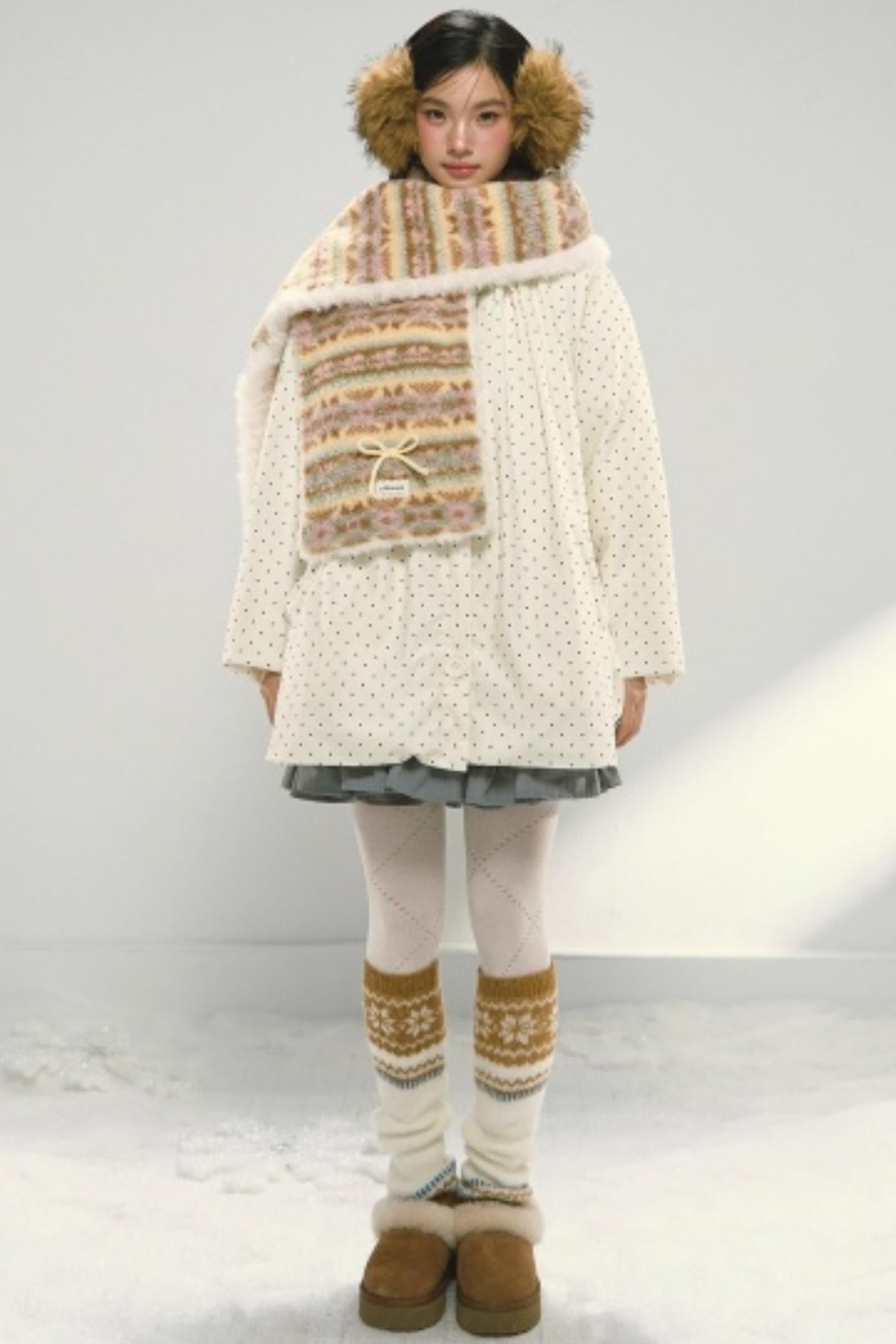 Fair Isle Plush Scarf