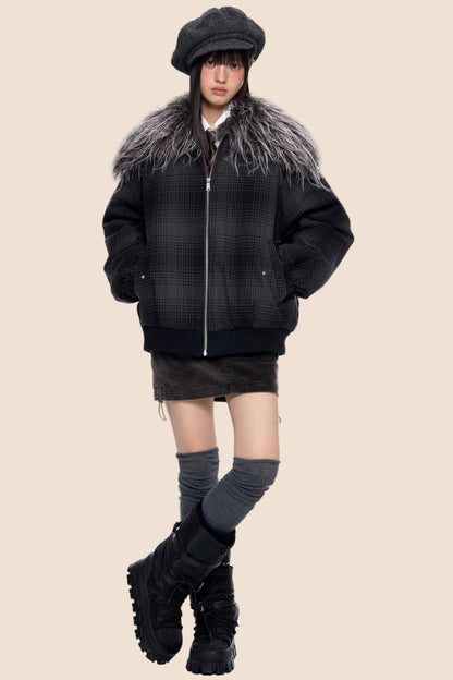 Shawl Plaid Cotton Jacket