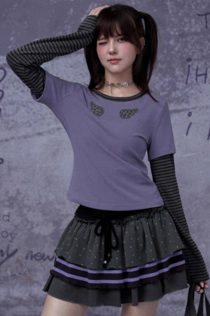 Energetic Striped Autumn Top