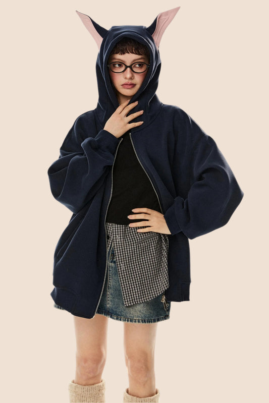 Retro Locker Sitzender Hoodie-Jacke 