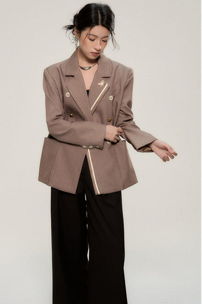 Shanghai Luxe Brown Blazer