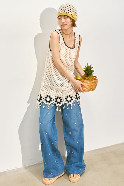 Chic Crochet Lace Midi Top