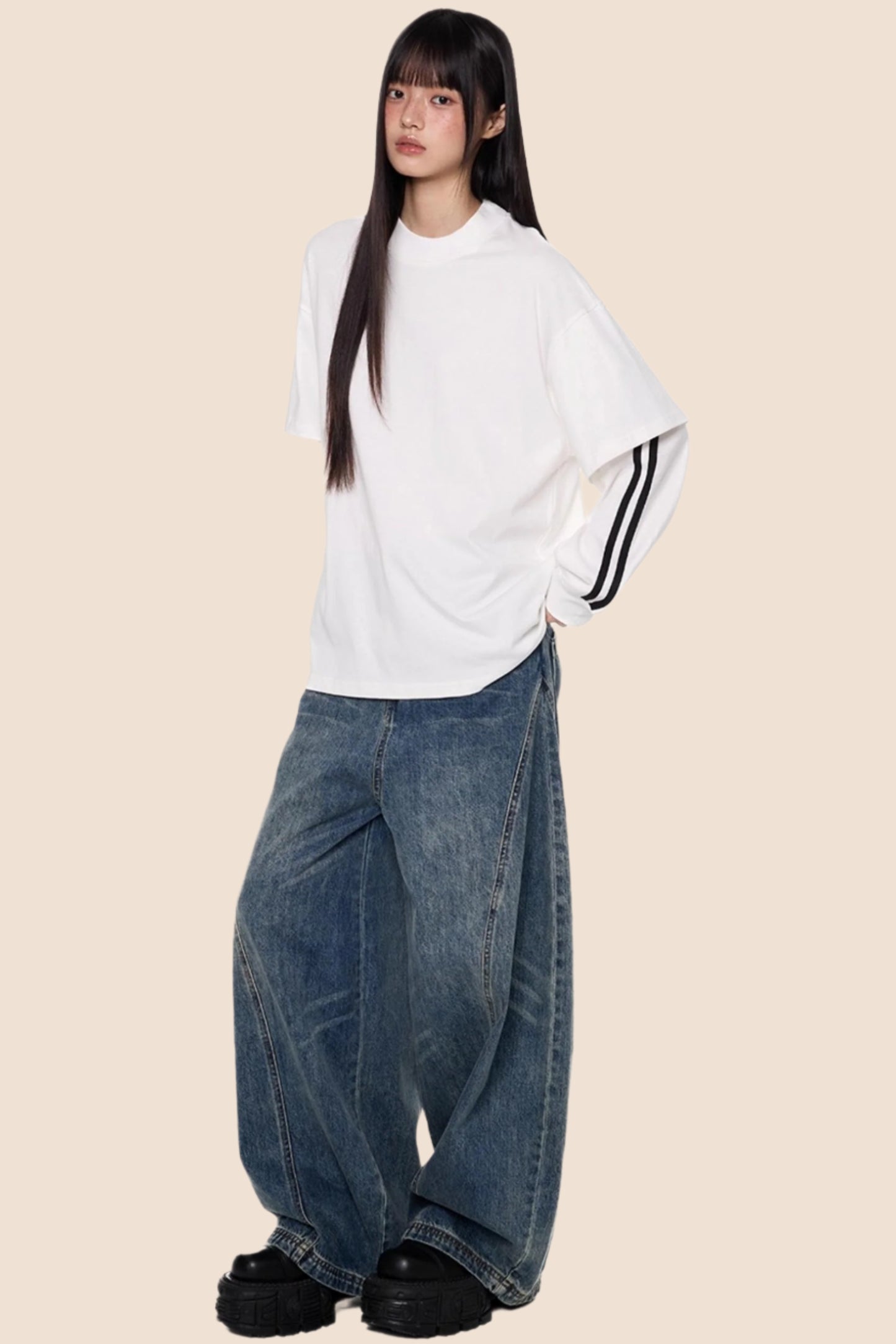 Stripe Long Sleeve Top