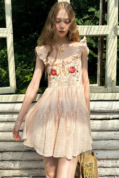 V-Neck Blossom Dress