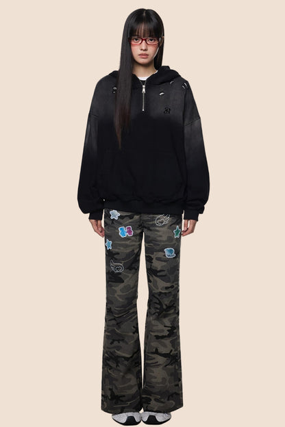 Vintage Distressed Sweat Jacket