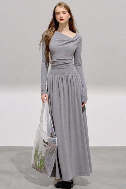 Gray Goddess Swing Dress