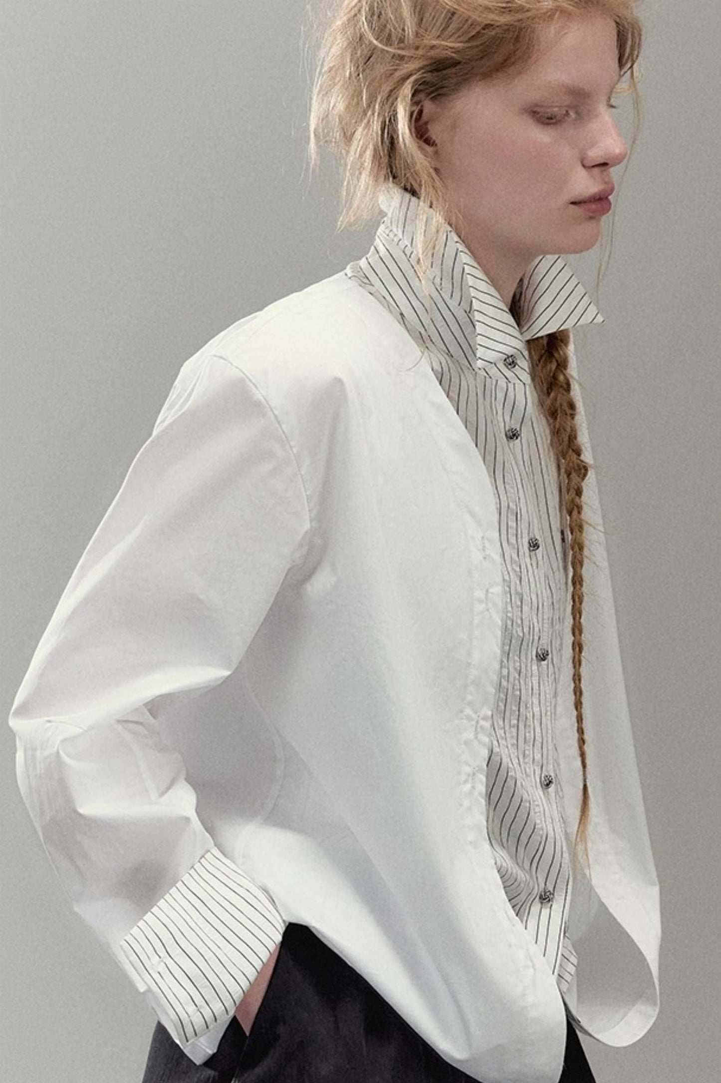 Deconstruct Striped Shirt