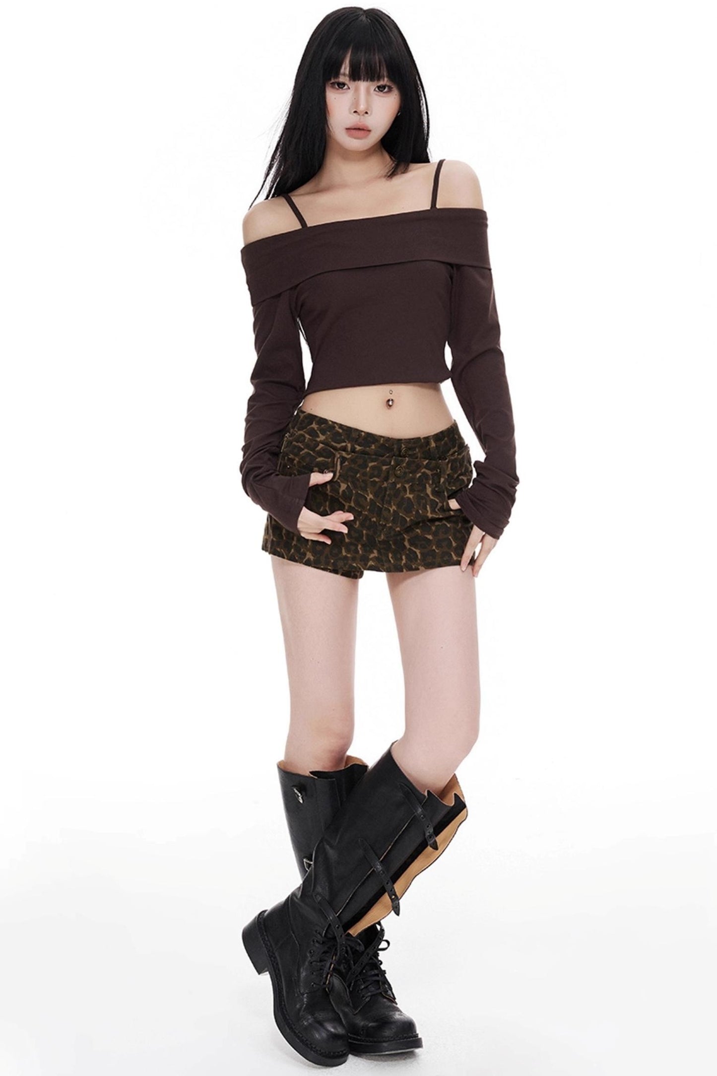 Leopard Cargo Shorts