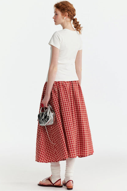 Pink Cherry Print Halter Skirt Set-Up