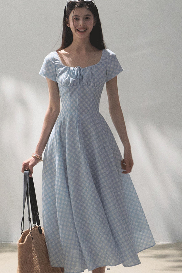 Sweet Bow Tie Mini Dress