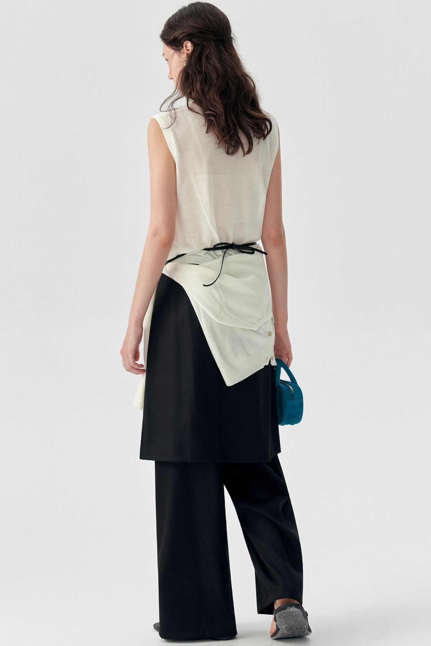 Linen Knitted Cardigan Set